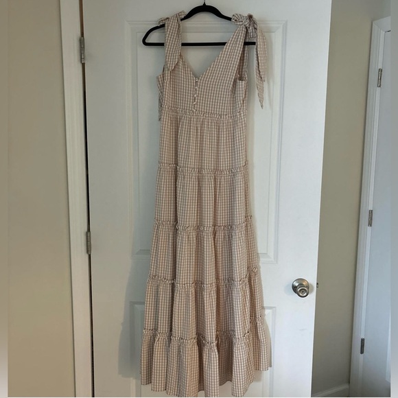 English Factory Gingham Tiered Maxi Dress - Picture 5 of 7